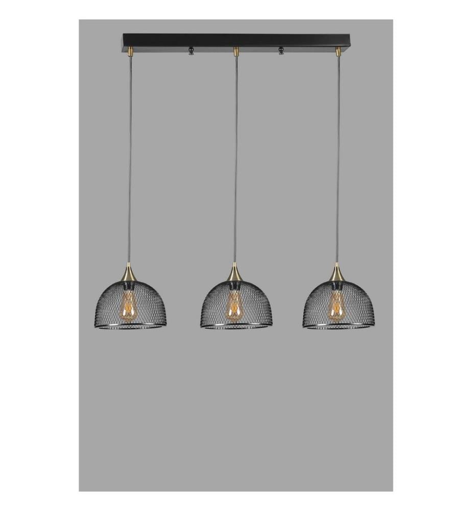 Kronleuchter, Schwarz, Metallgehäuse, Metallkappe