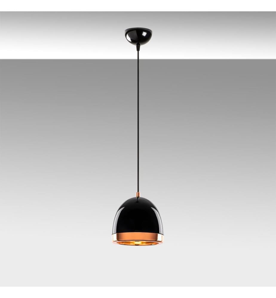 Kronleuchter, Schwarz, Gold, Metallgehäuse, Metallkappe