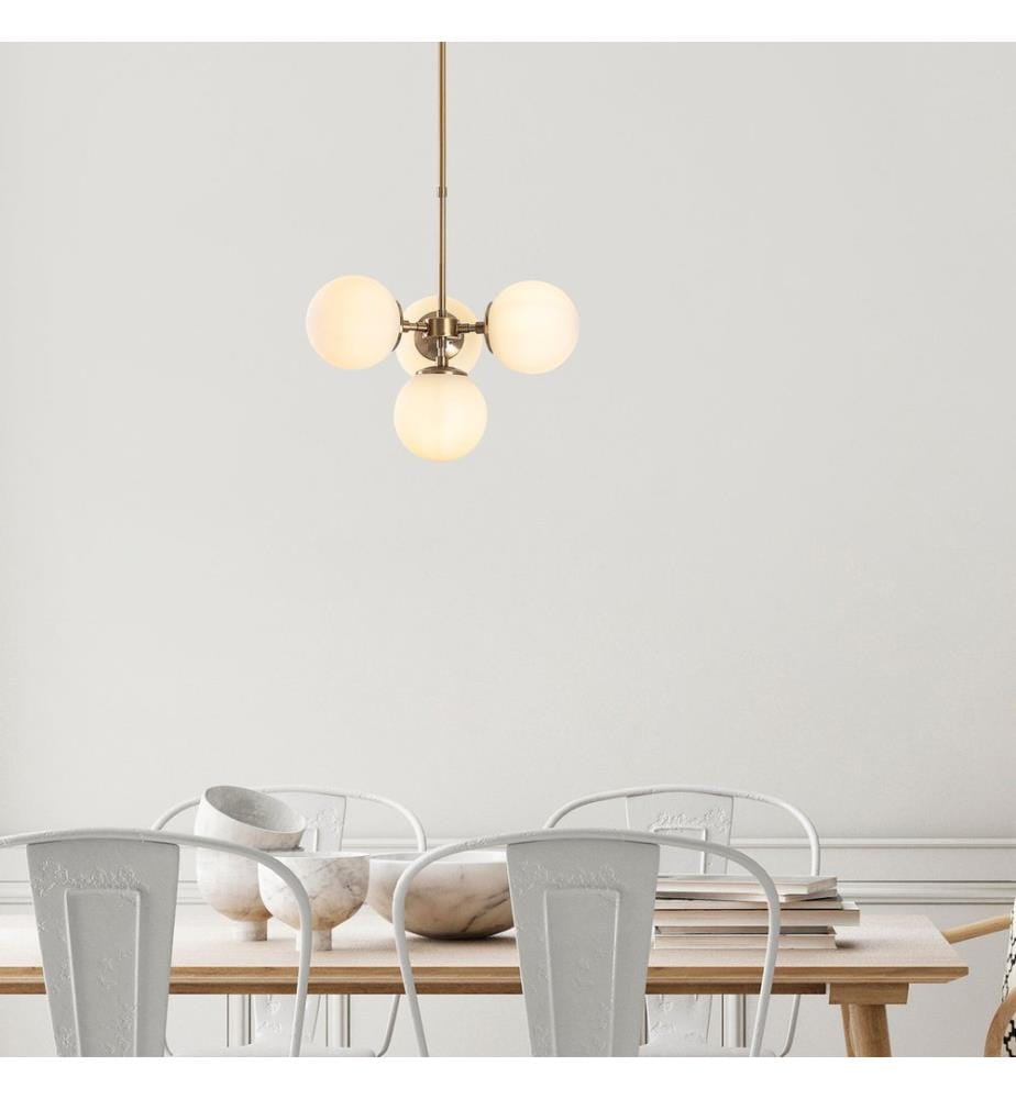 Kronleuchter, Vintage, Metallgehäuse, Glasabdeckung