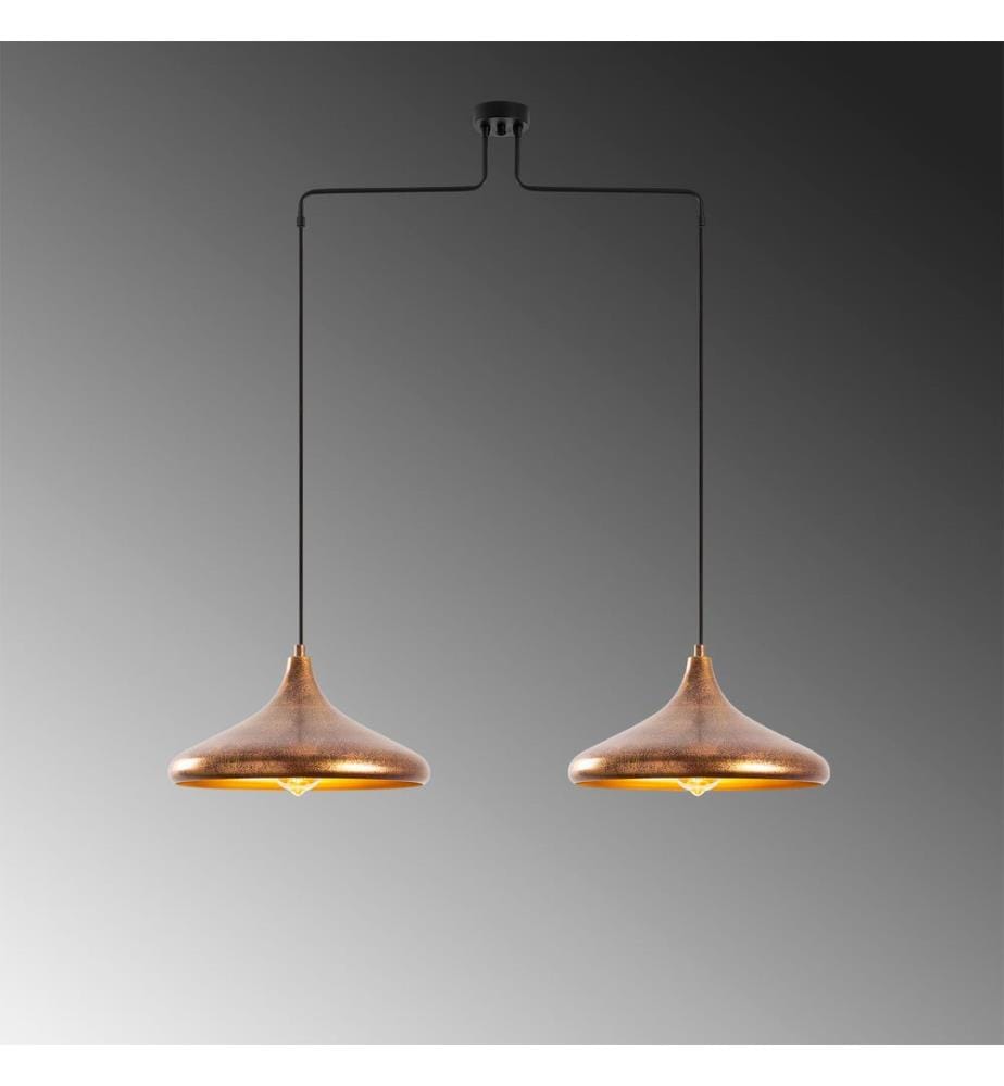 Kronleuchter, Patina, Metallgehäuse, Metallkappe