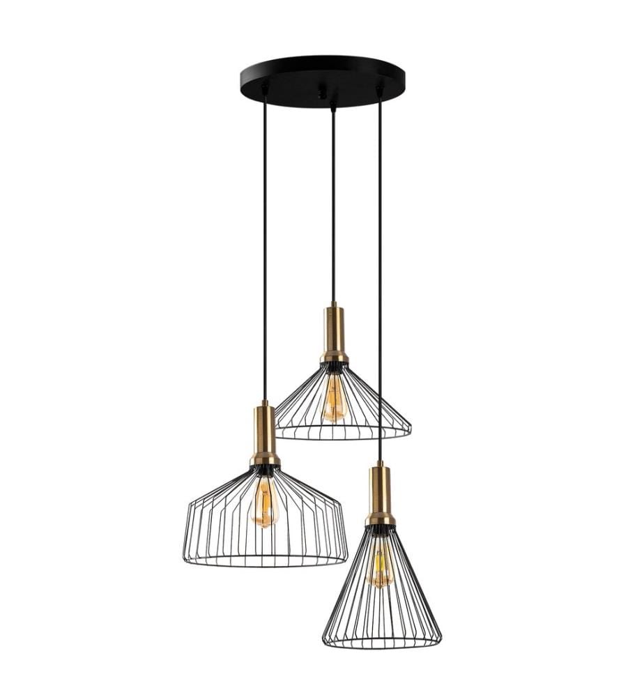 Schwarz, Kronleuchter, 63 X 54 cm, Metallkörper