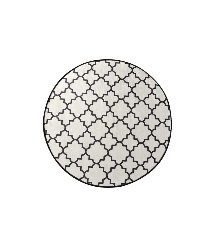 Teppich, Mehrfarbig, 100% Polyester, Durchmesser: 100 cm
