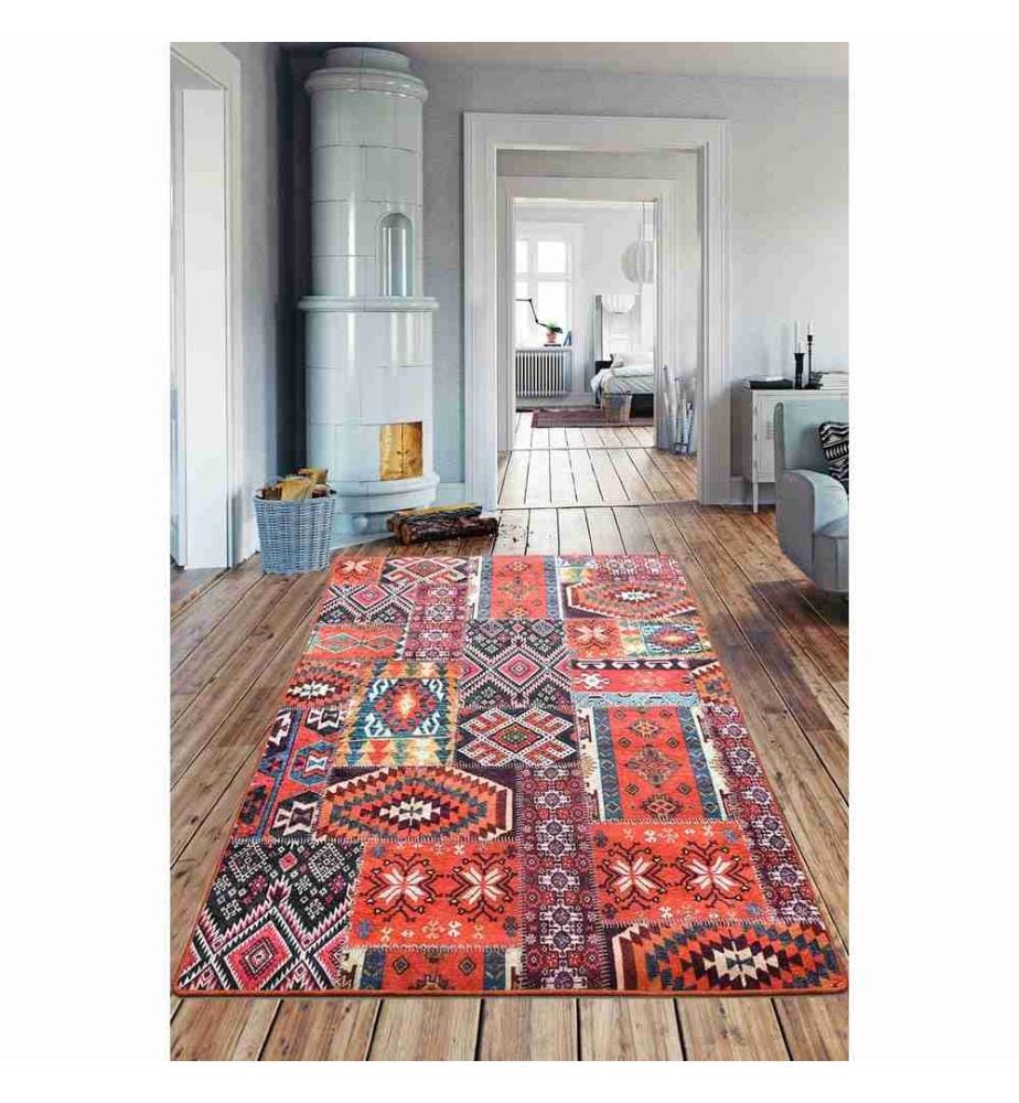 Hallenteppich, 100 x 200, , Multicolor, 50% Samtgewebe - 50% Polyester, 4 mm Florhöhe