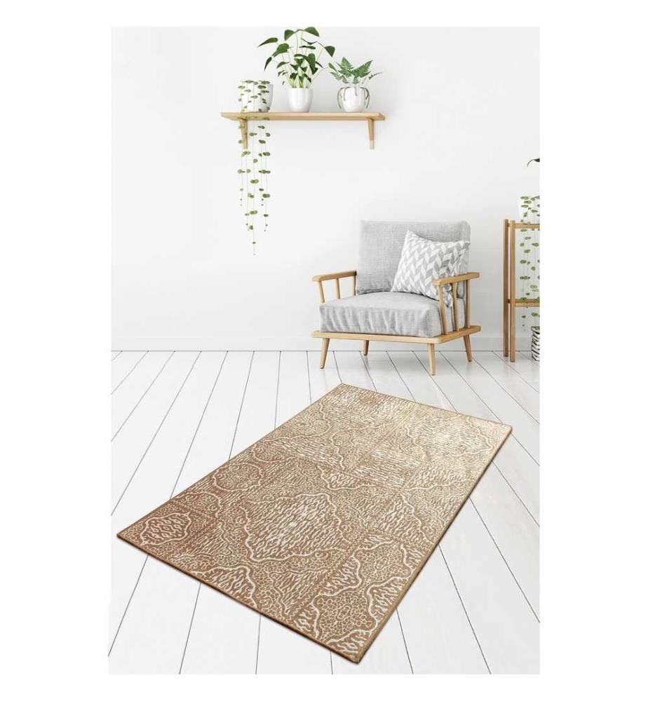 Carpet, Beige, 100% Polyester, 80 x 120 cm