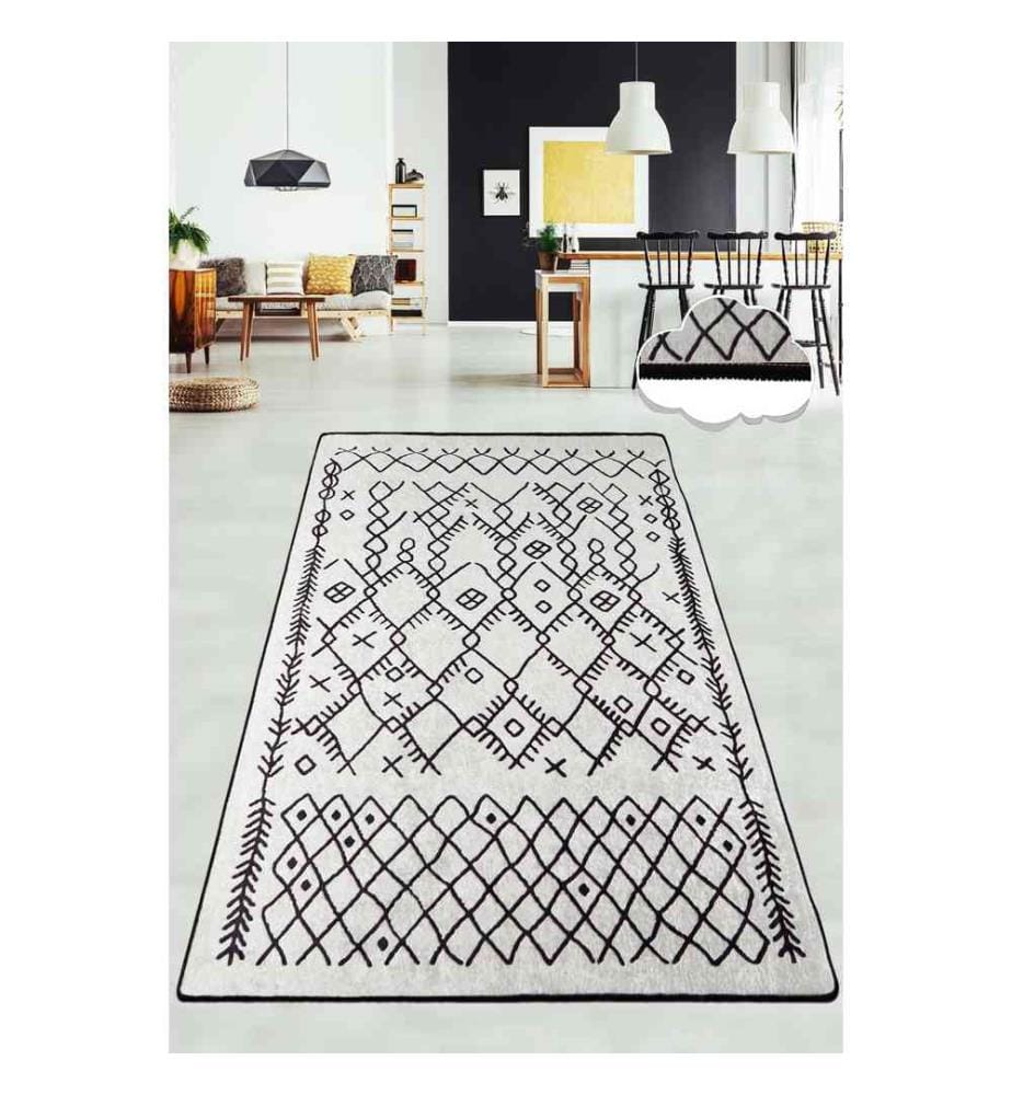 Tapis de salle, Ecru, 100% Polyester, 100 x 200 cm