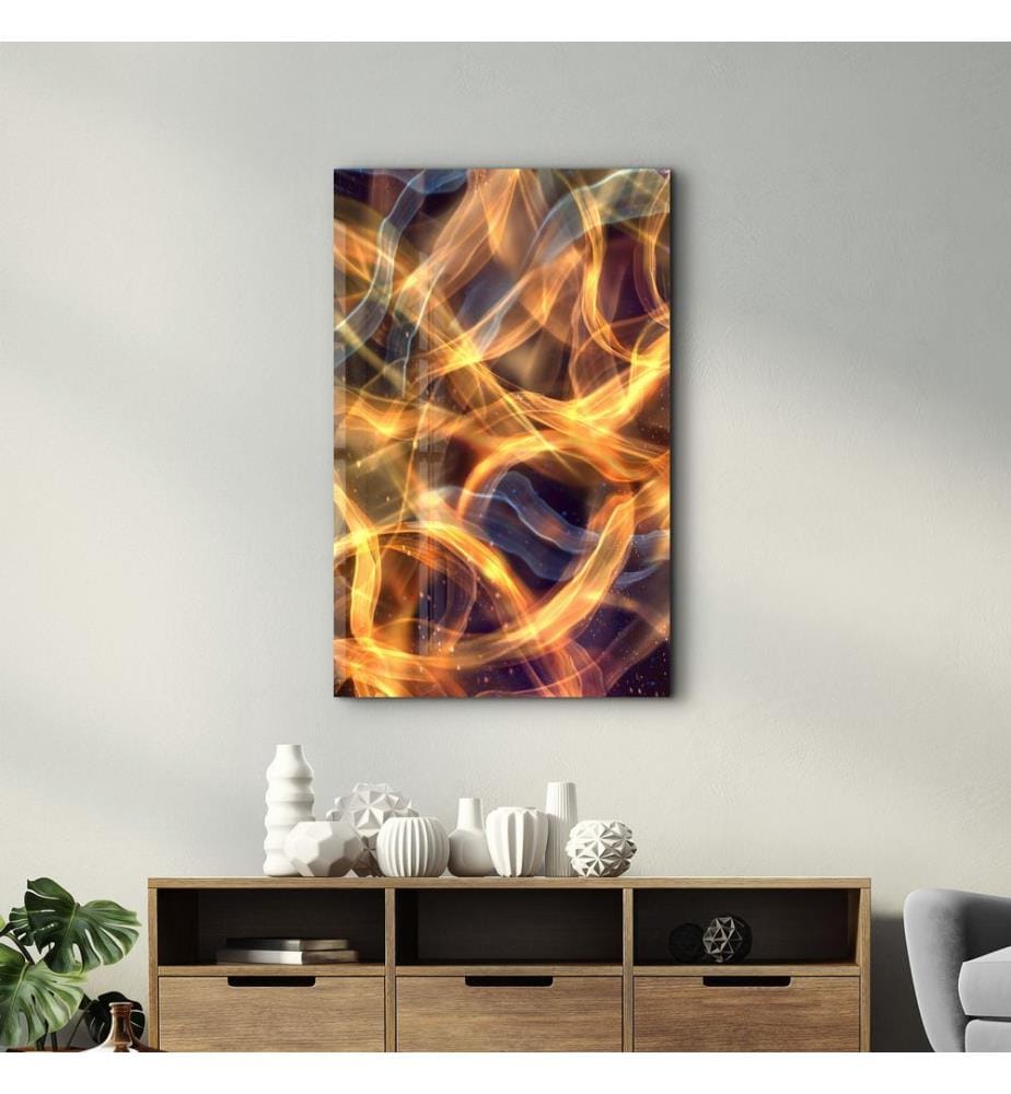 Dekoratives Gemälde aus gehärtetem Glas, mehrfarbig, 100 % HÄRTETES GLAS