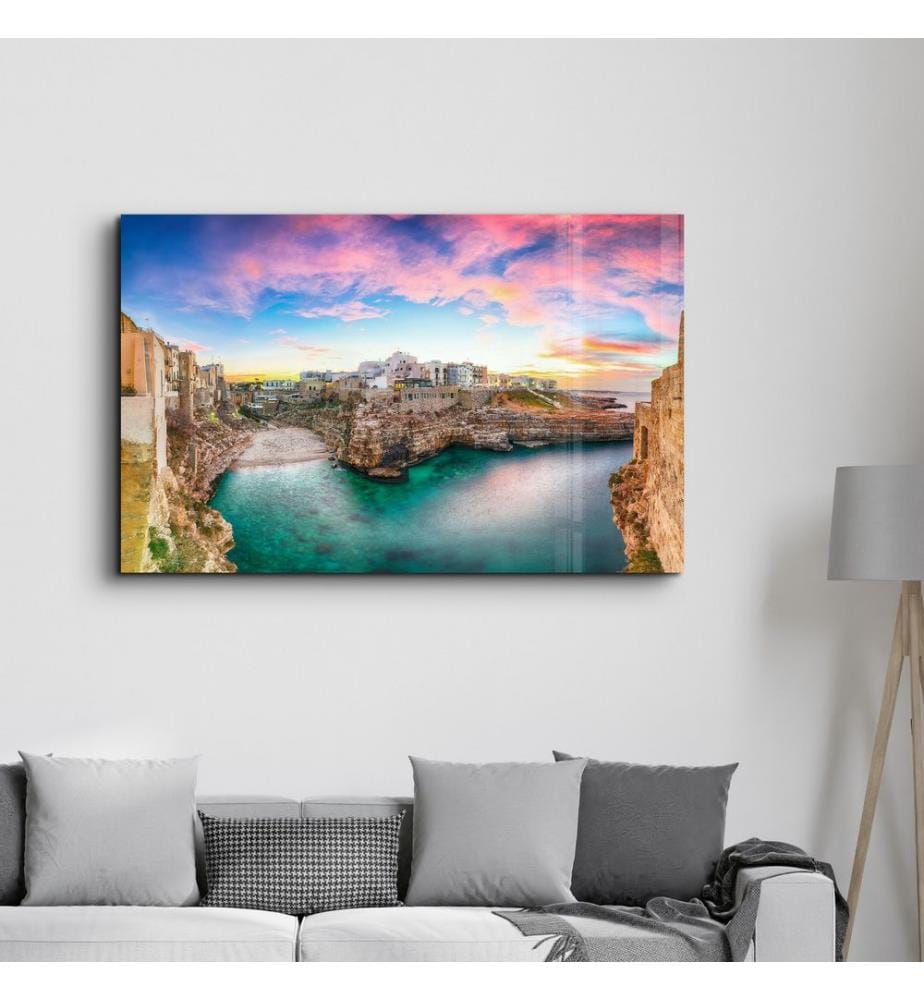 Dekoratives Gemälde aus gehärtetem Glas, mehrfarbig, 100 % HÄRTETES GLAS