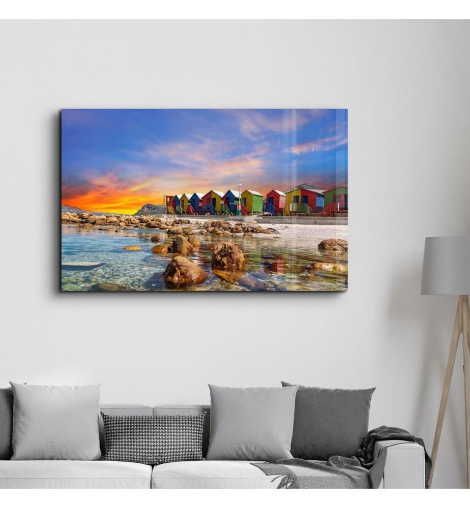 Dekoratives Gemälde aus gehärtetem Glas, mehrfarbig, 100 % HÄRTETES GLAS