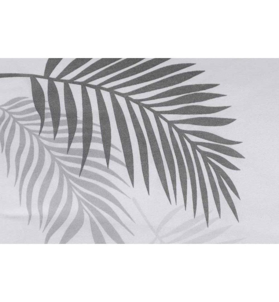 Single Quilt Cover Set, Grey White, 65% Cotton - 35% Polyester