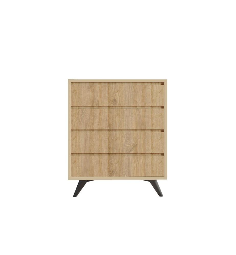 Commode, chêne, panneau de particules mélaminé