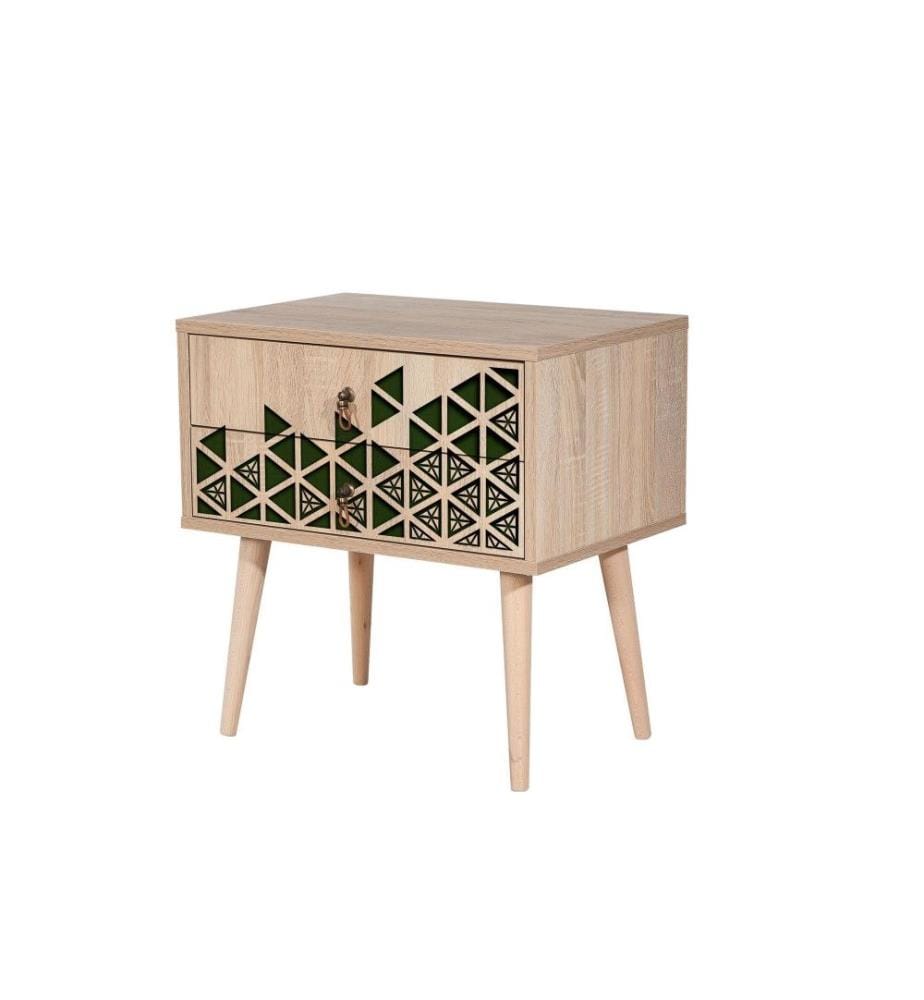 Nachttisch, Eiche Sonoma, Melaminbeschichtete Spanplatte