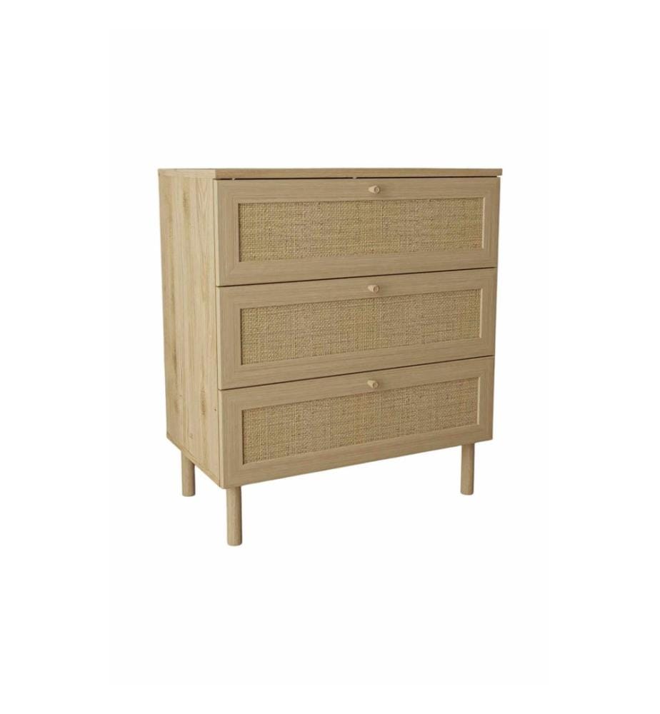 Kommode, 100 % melaminbeschichtete Spanplatte, Beige
