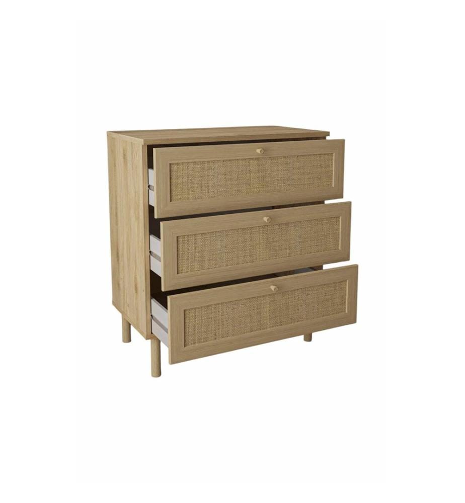 Kommode, 100 % melaminbeschichtete Spanplatte, Beige