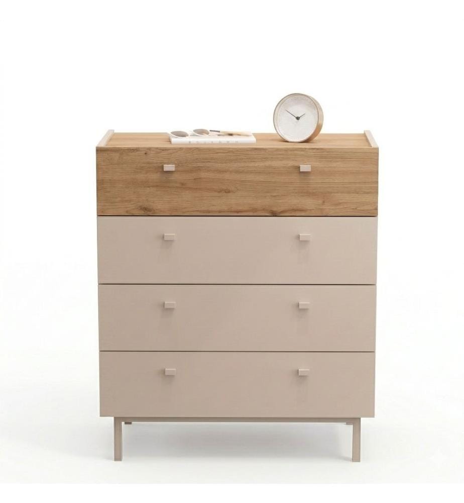 Kommode, 100 % melaminbeschichtete Spanplatte, Sand, Eiche