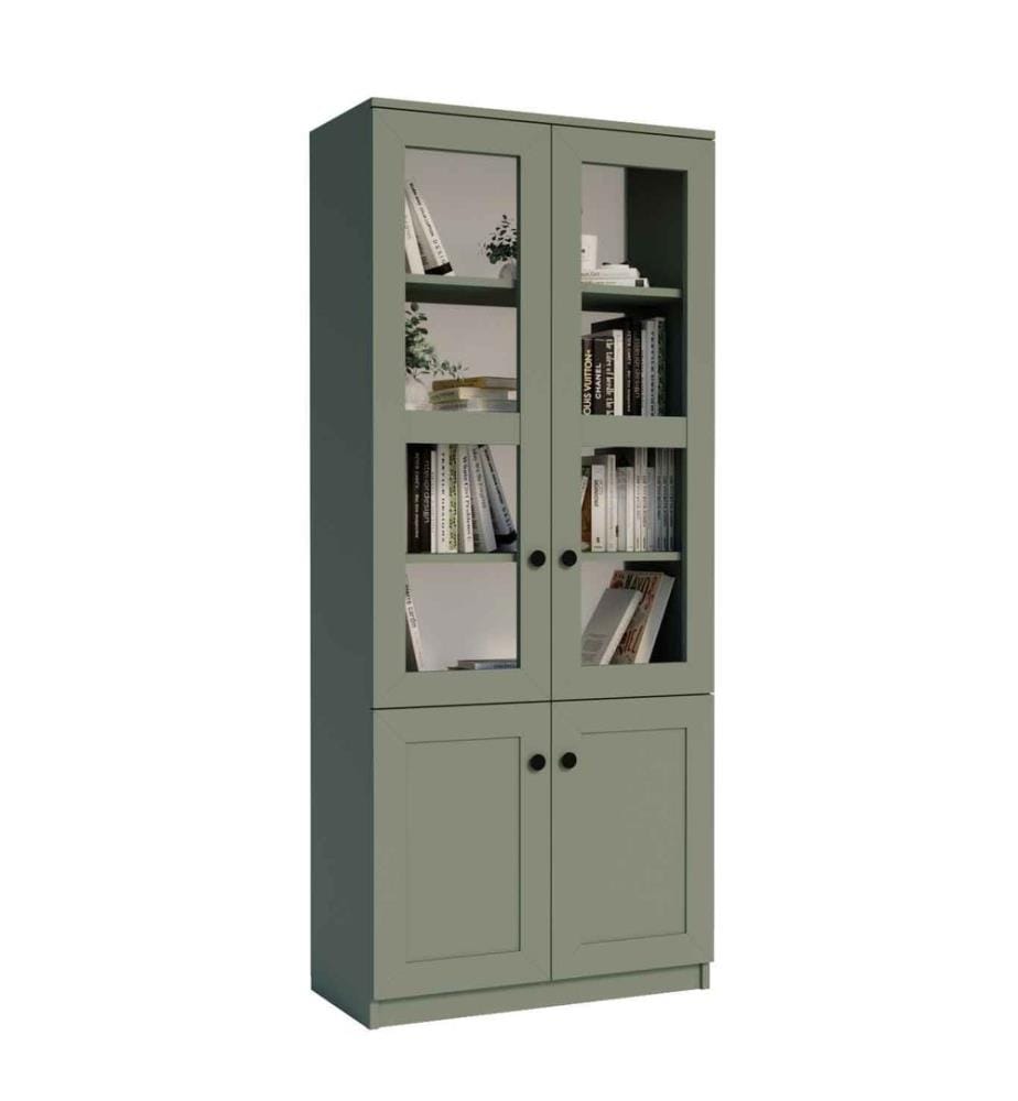Armoire multifonctionnelle, panneau de particules 100 % mélaminé, vert