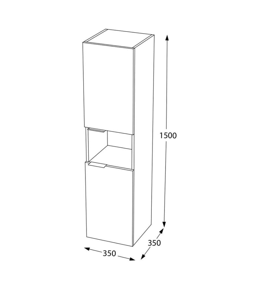 Armoire multifonctionnelle, panneau de particules 100 % recouvert de PVC, pin, gris mat