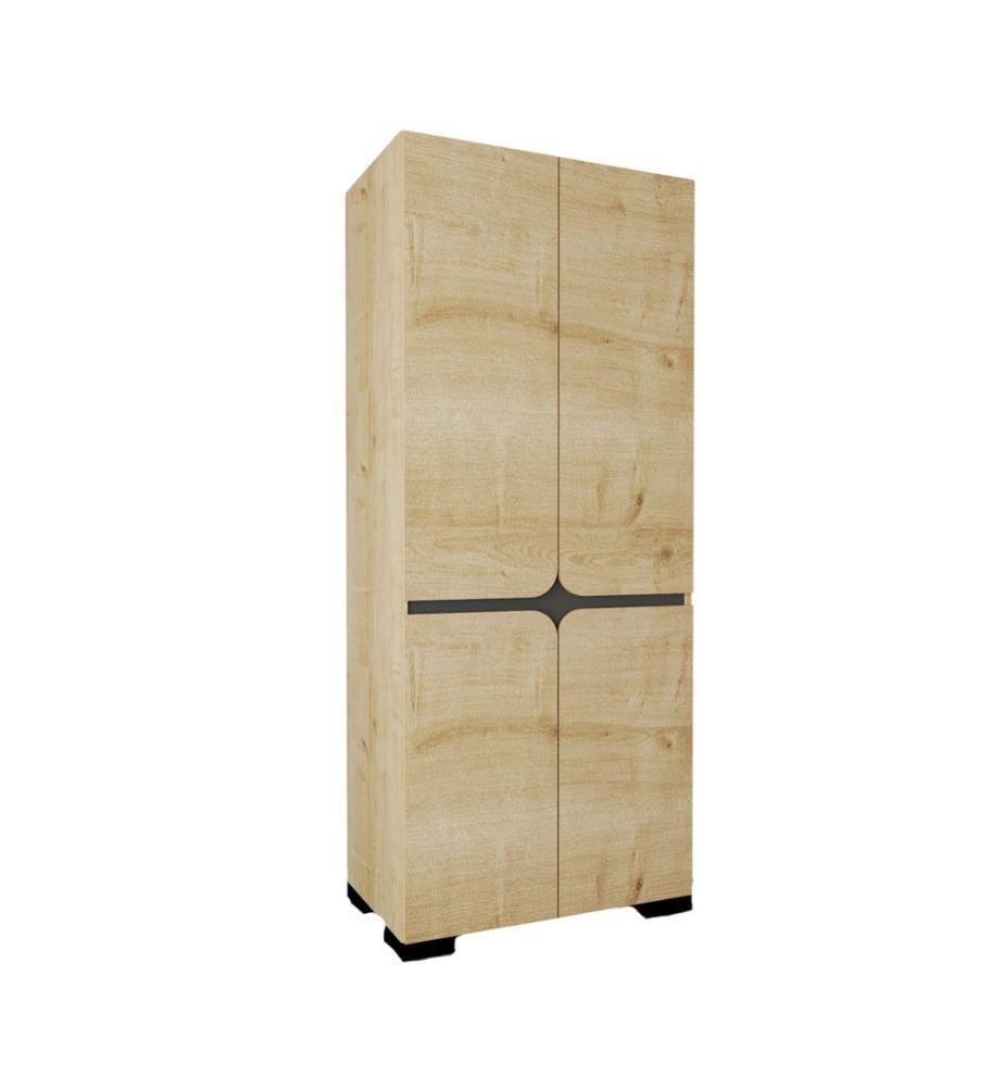 Armoire, panneaux de particules 100 % mélaminés, chêne saphir