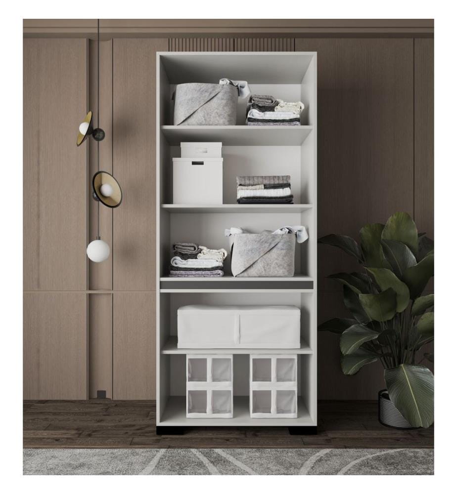 Armoire, 100 % panneaux de particules mélaminés, gris