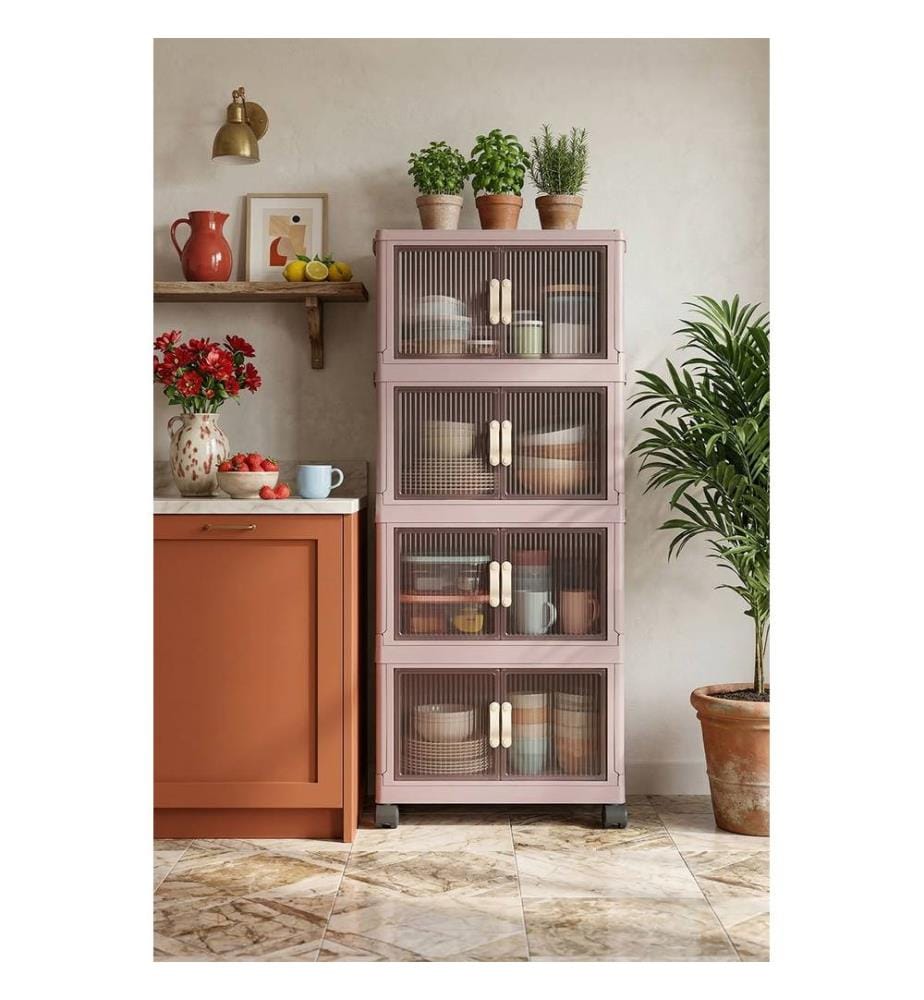 Armoire multifonctionnelle, 100 % plastique, poudre