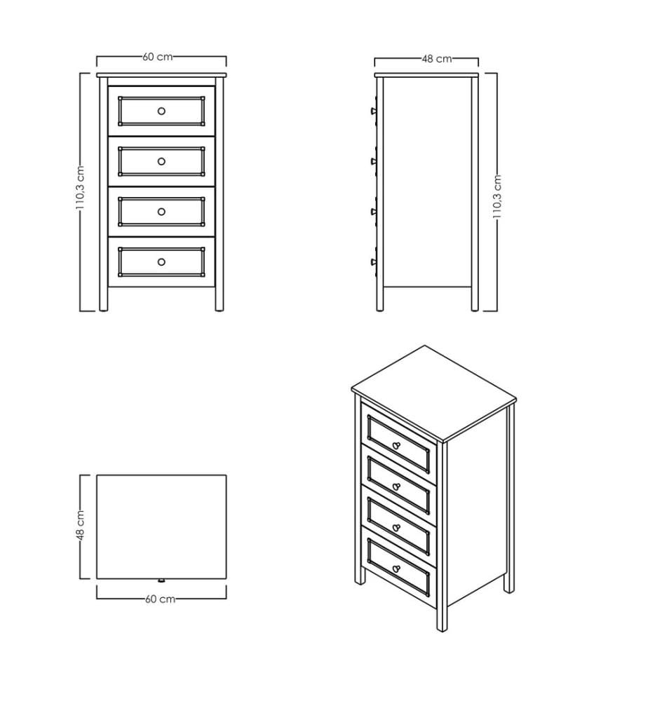Commode, panneaux de particules mélaminés 100 %, gris, chêne