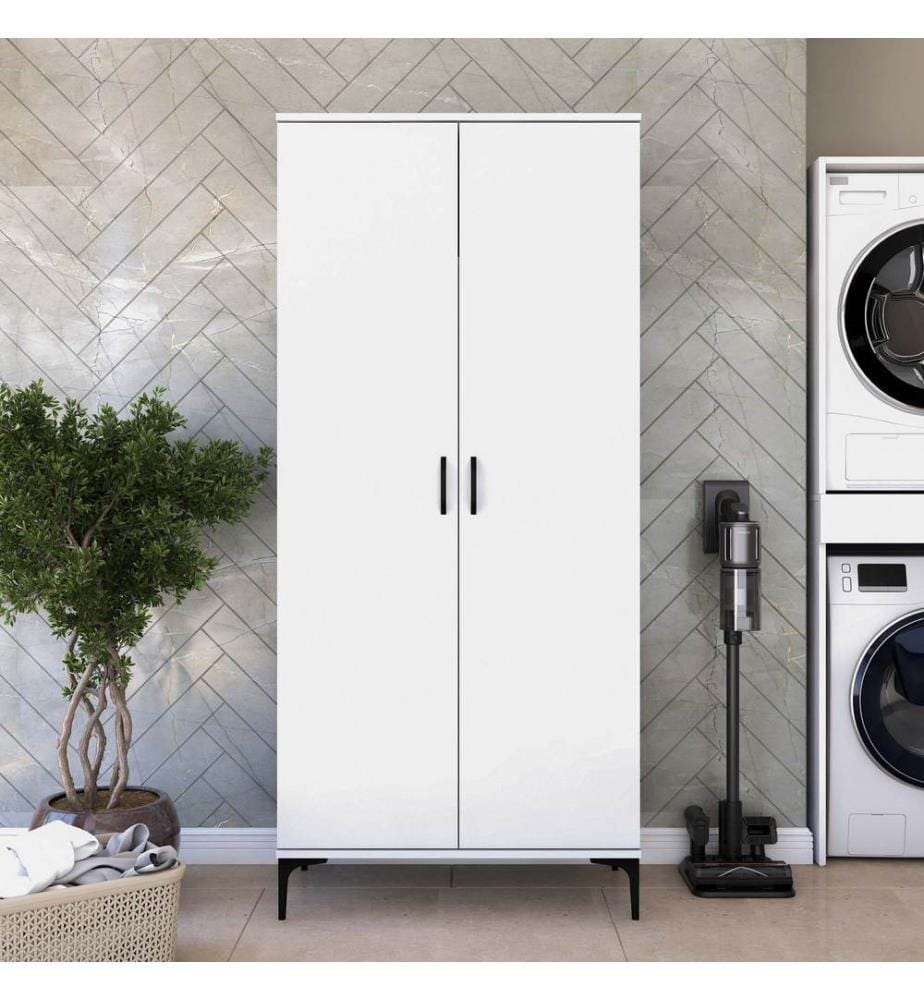 Badezimmerschrank, 100 % melaminbeschichtete E1-Qualitätsspanplatte, Weiss