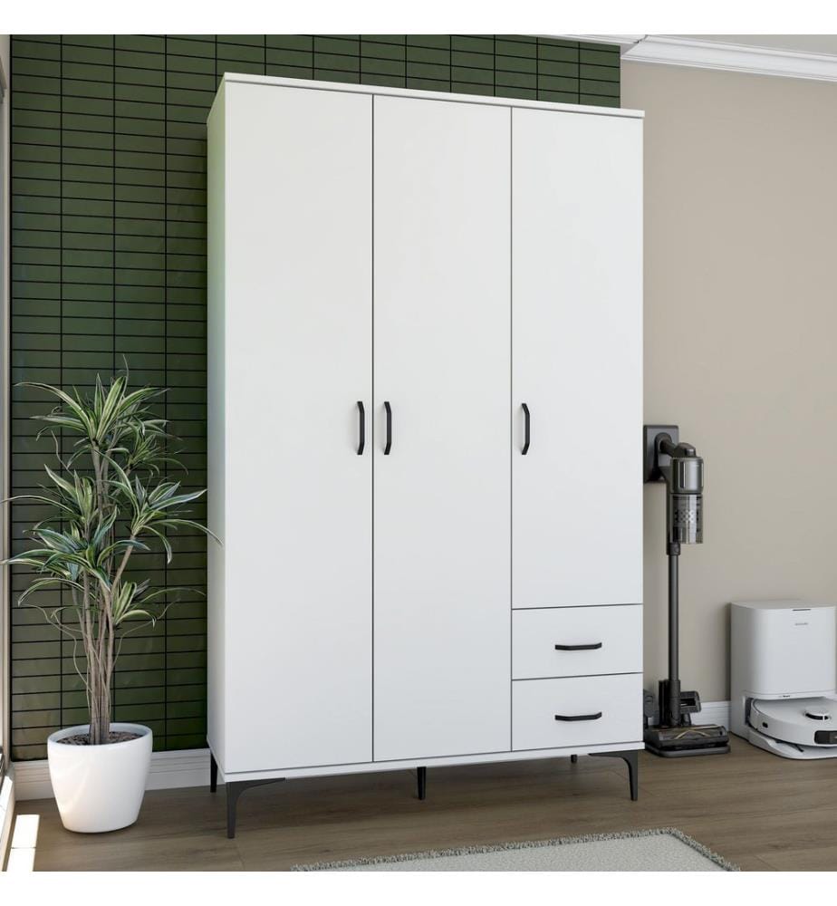 Meuble de salle de bain, panneau de particules mélaminé 100 % E1, blanc