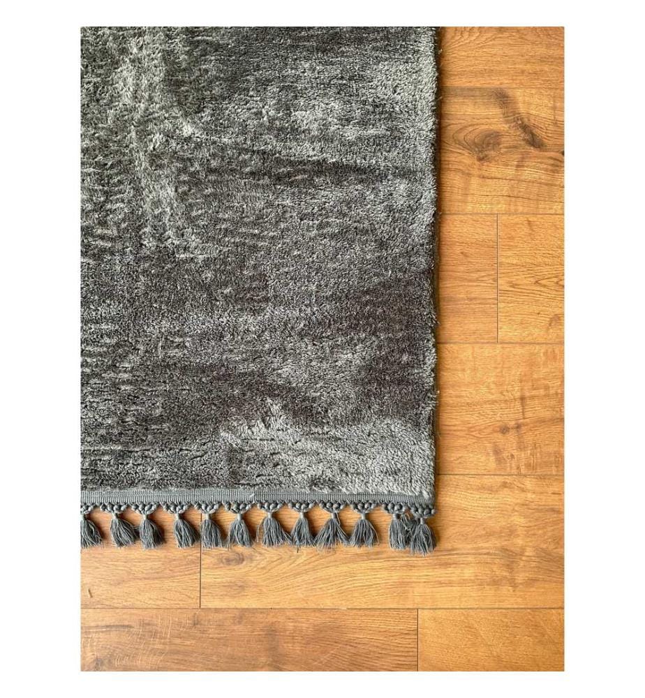 Teppich, Anthrazit, 100% Polyester, 60 x 100 cm