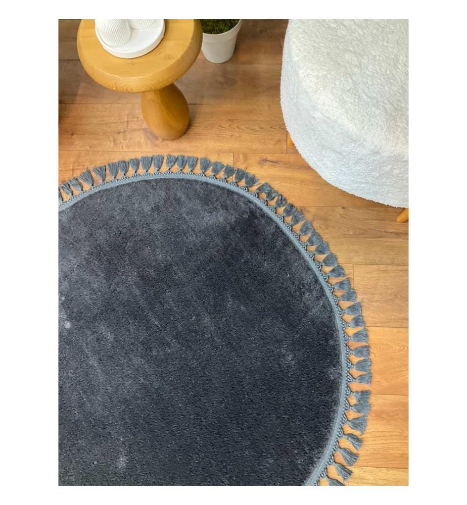 Teppich, Anthrazit, 100% Polyester, 200 x 200 cm