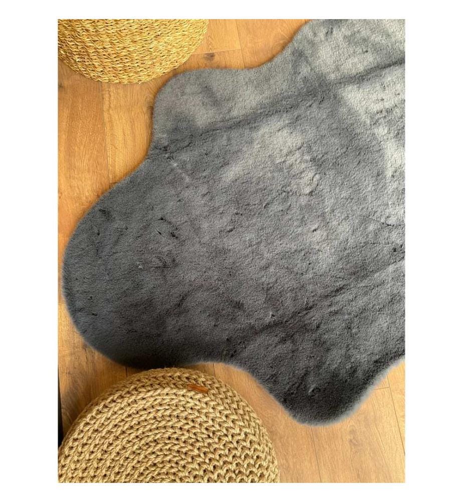 Teppich, Anthrazit, 100% Polyester, 120 x 180 cm