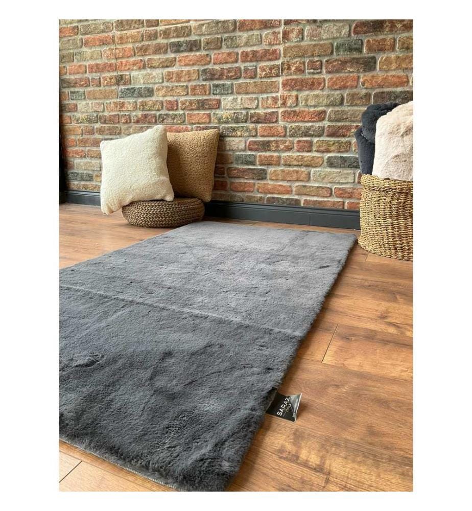 Teppich, Anthrazit, 100% Polyester, 120 x 180 cm