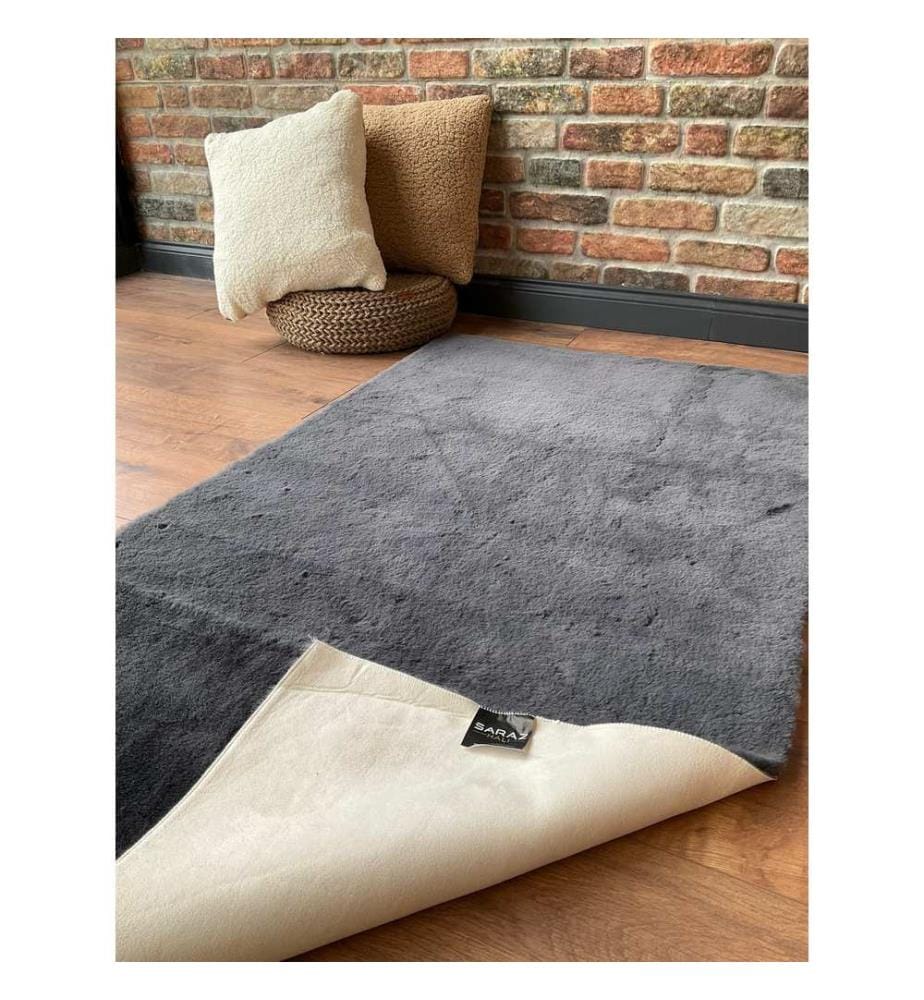 Teppich, Anthrazit, 100% Polyester, 120 x 180 cm