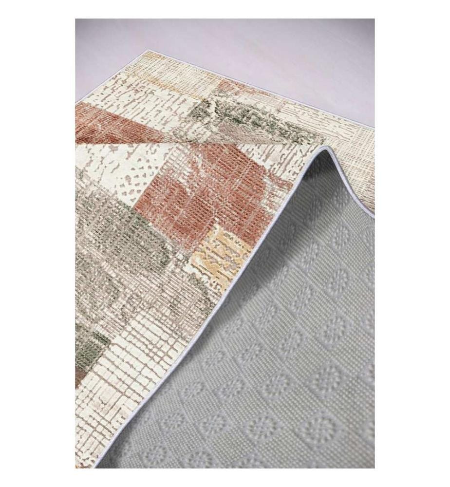 Teppich, 60 x 100, beige, weinrot, grün, mink, 100 % POLYESTER
