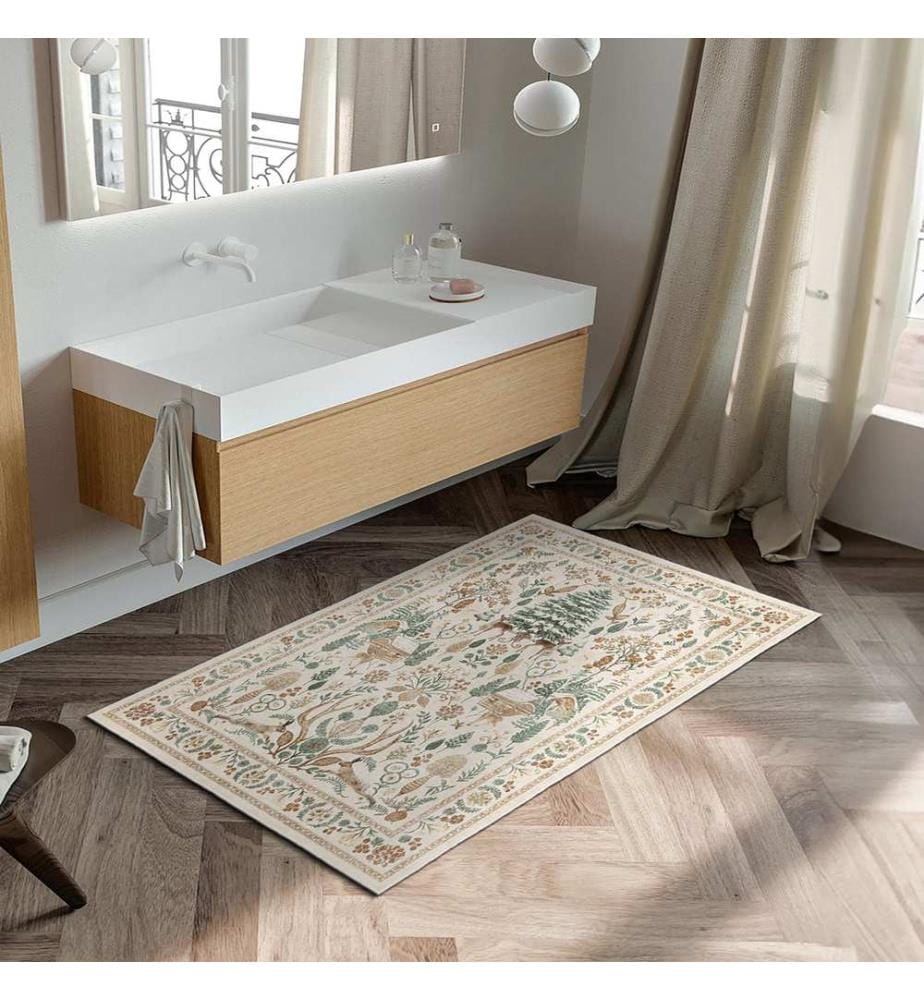 Tappeto, 100 x 150, Beige, 100% POLIESTERE