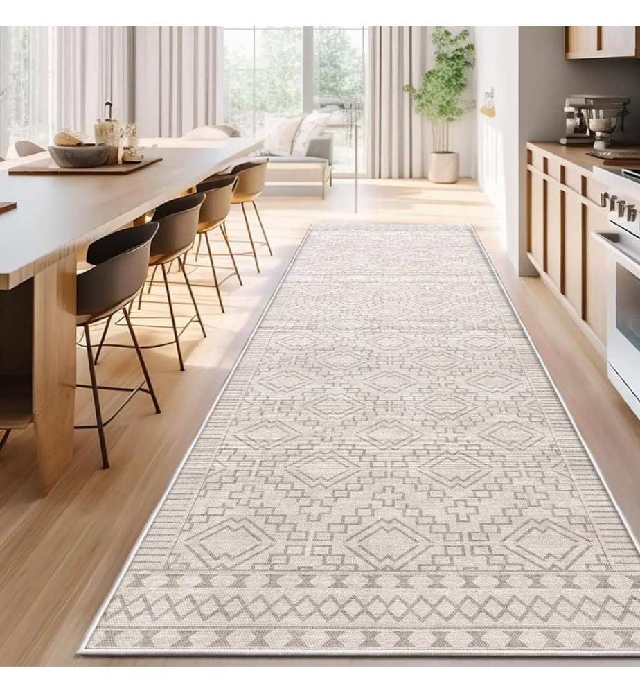 Teppich, 80 x 300, beige, 100 % POLYESTER