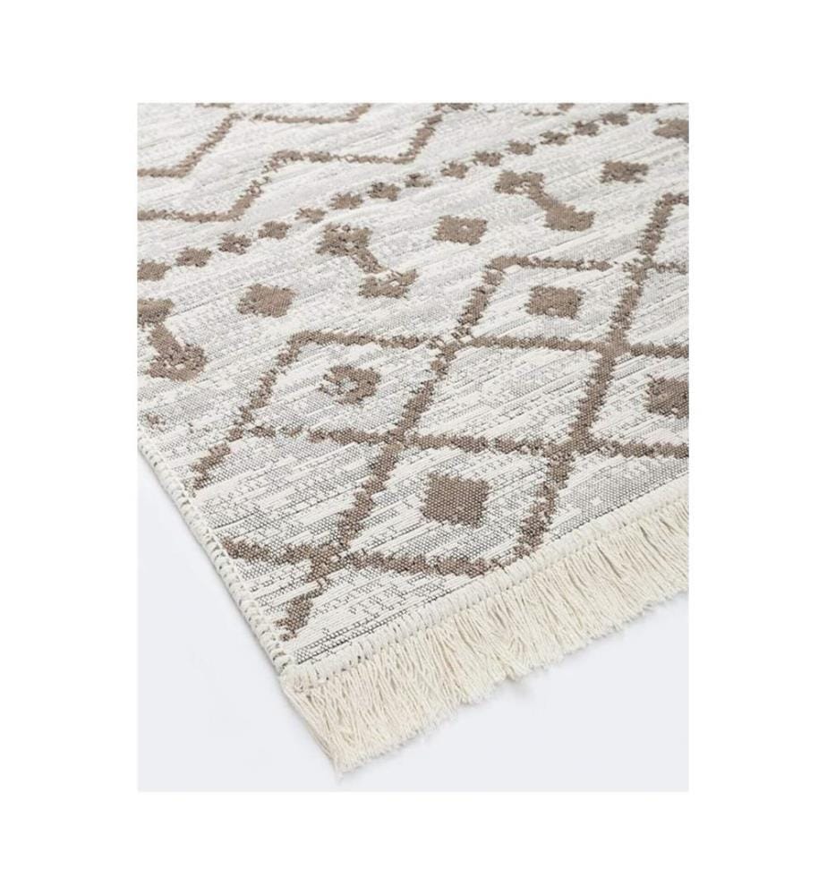 Teppich, 80 x 300, Beige, 100 % BAUMWOLLE