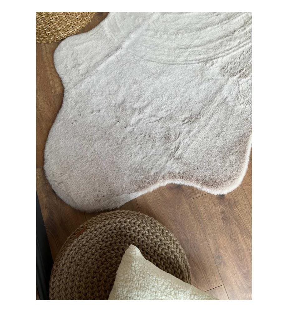 Tappeto, Beige, 100% poliestere, 100 x 150 cm