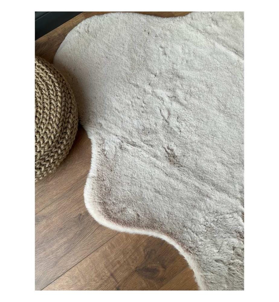 Tappeto, Beige, 100% poliestere, 100 x 150 cm