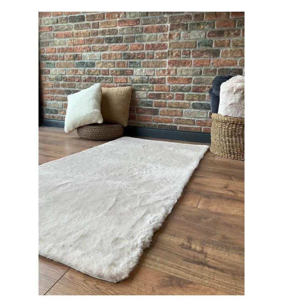 Teppich, Beige, 100% Polyester, 75 x 200 cm