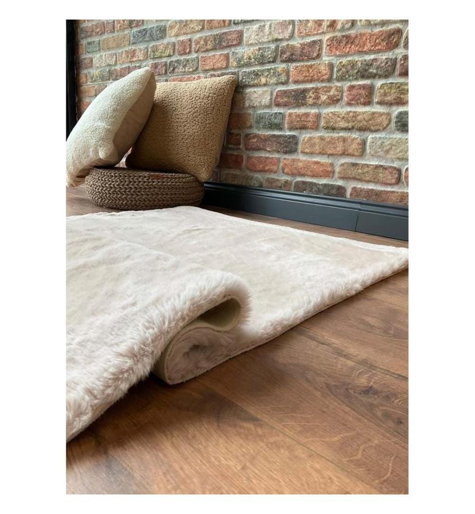 Teppich, Beige, 100% Polyester, 150 x 200 cm