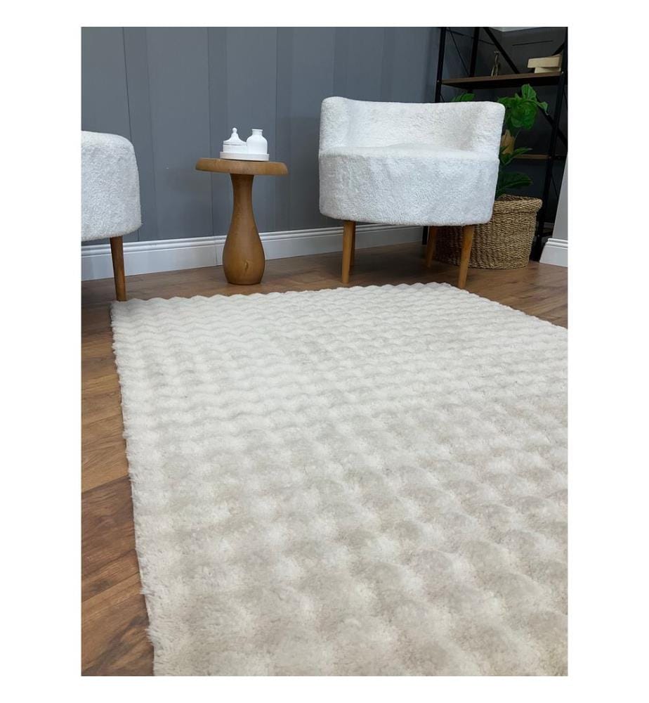 Teppich, Beige, weicher Teppich, 80 x 150 cm