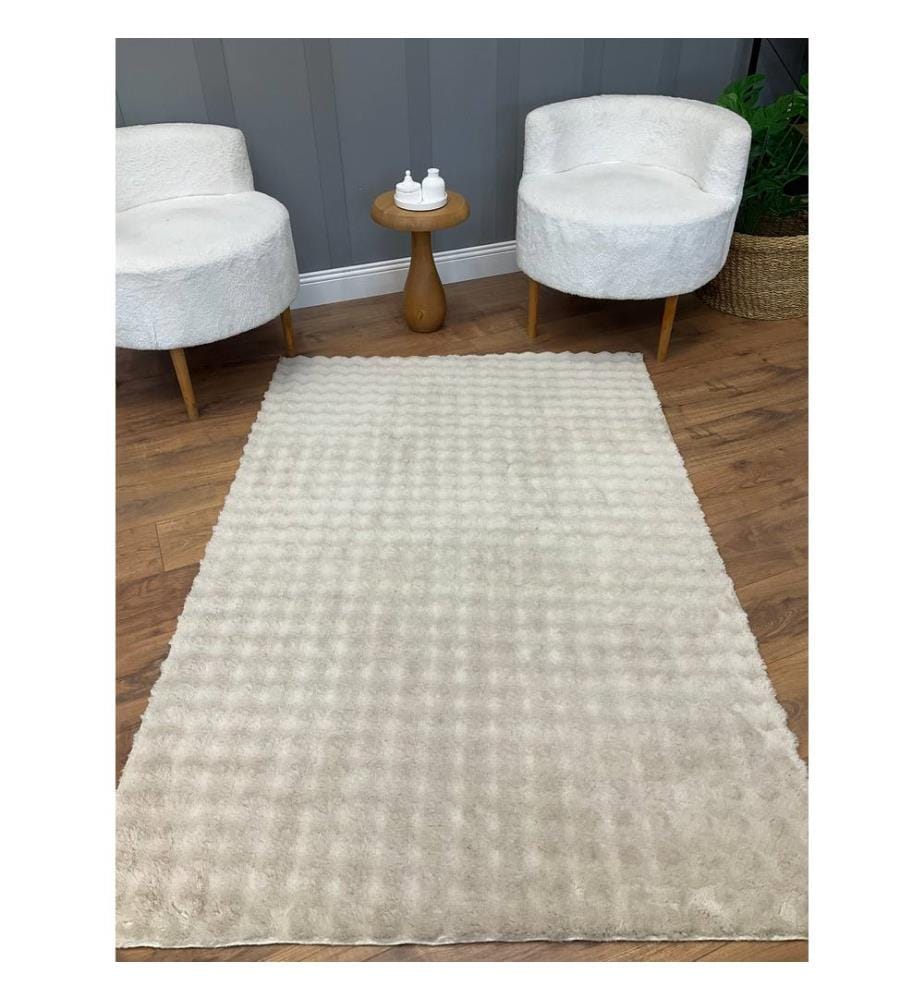 Teppich, Beige, weicher Teppich, 80 x 150 cm