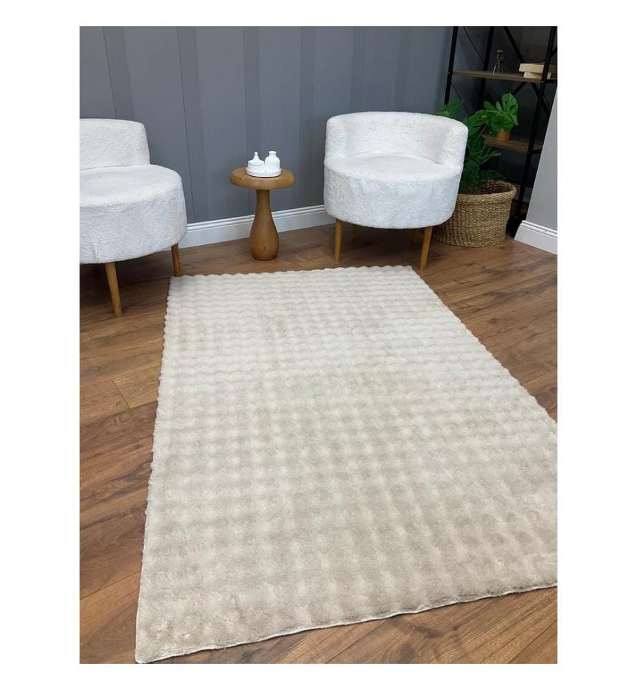 Teppich, Beige, Weicher Teppich, 100 x 200 cm