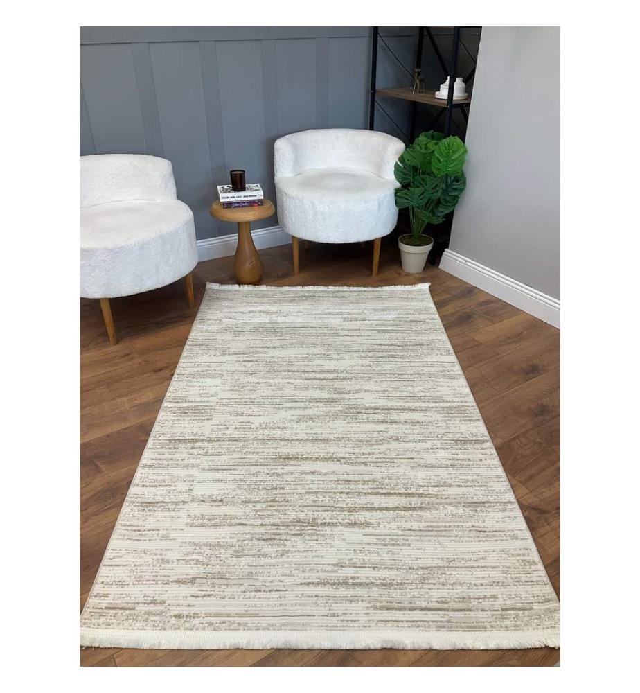 Teppich, Beige, Webteppich, 160 x 300 cm