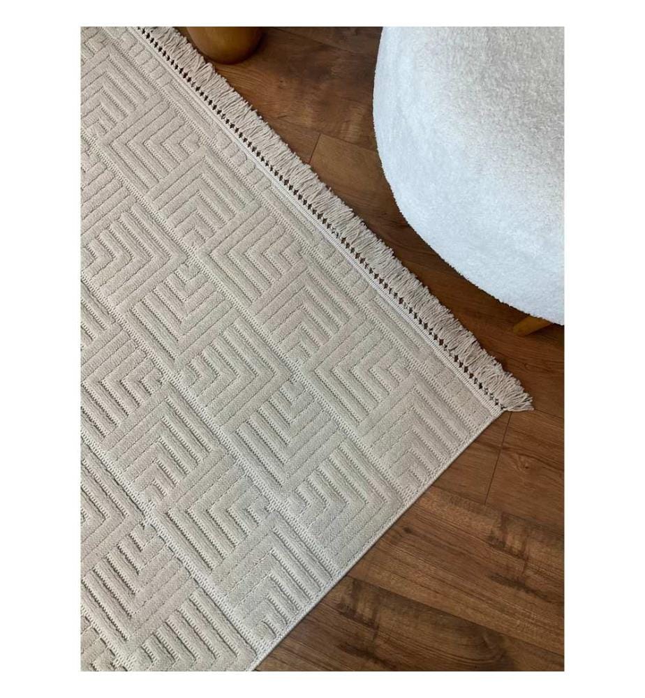 Teppich, Beige, Maschinengefertigter Teppich, 80 x 150 cm