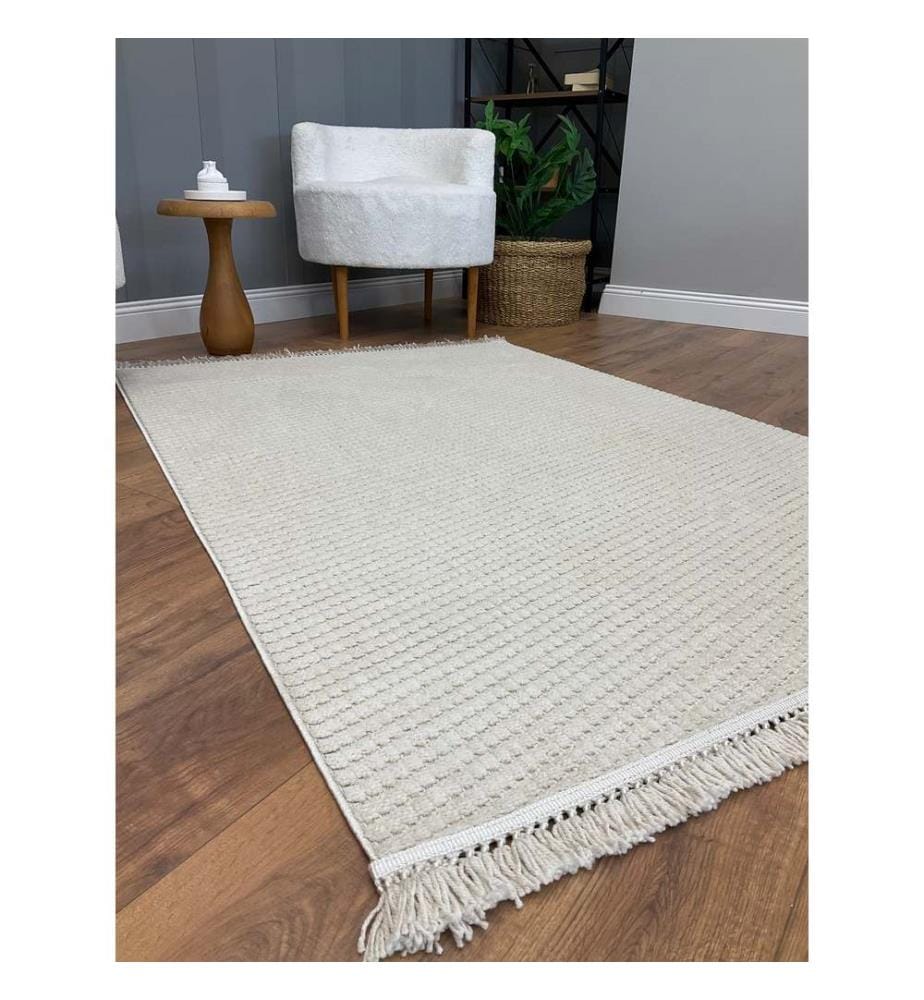 Teppich, Beige, Maschinengefertigter Teppich, 80 x 150 cm