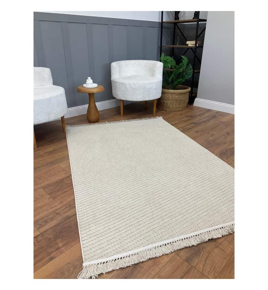 Tappeto, Beige, Tappeto fatto a macchina, 100 x 300 cm