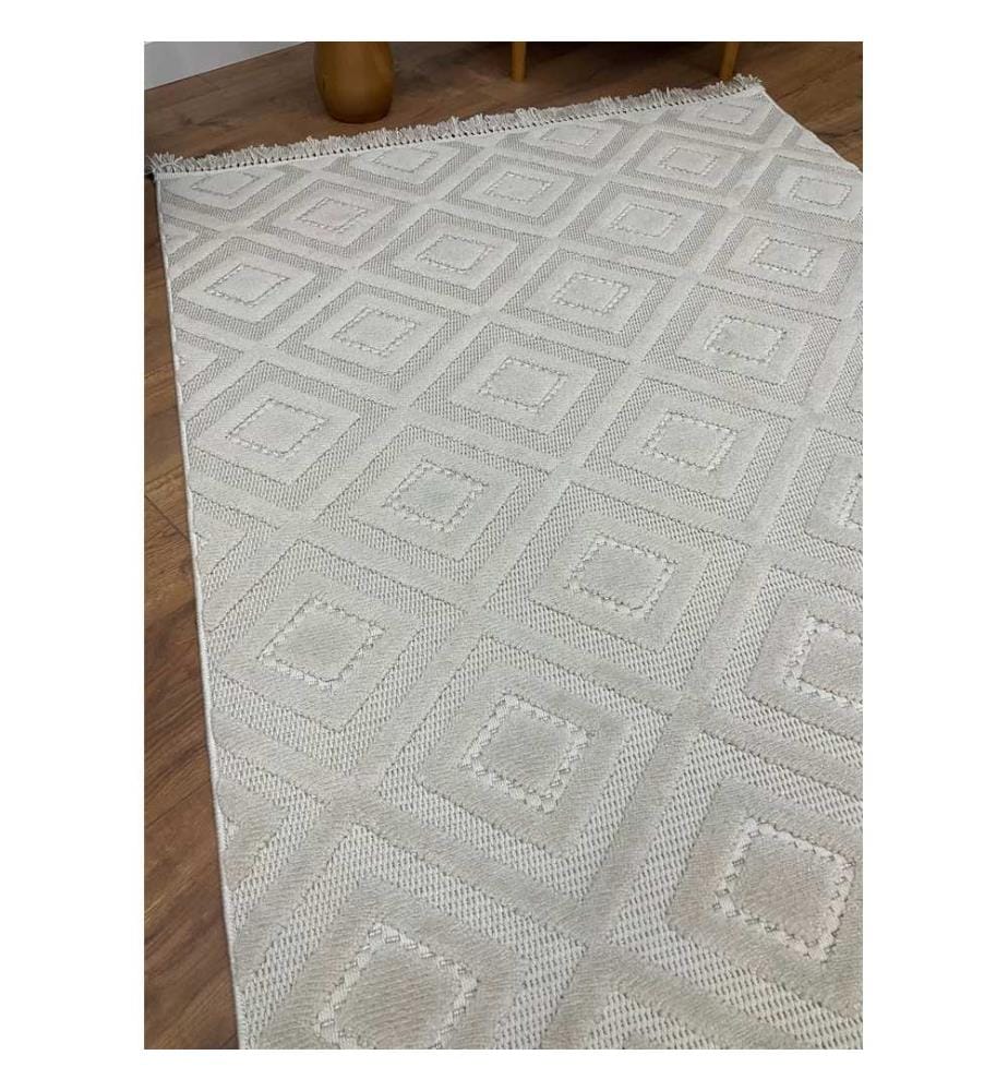 Tappeto, Beige, Tappeto fatto a macchina, 120 x 180 cm