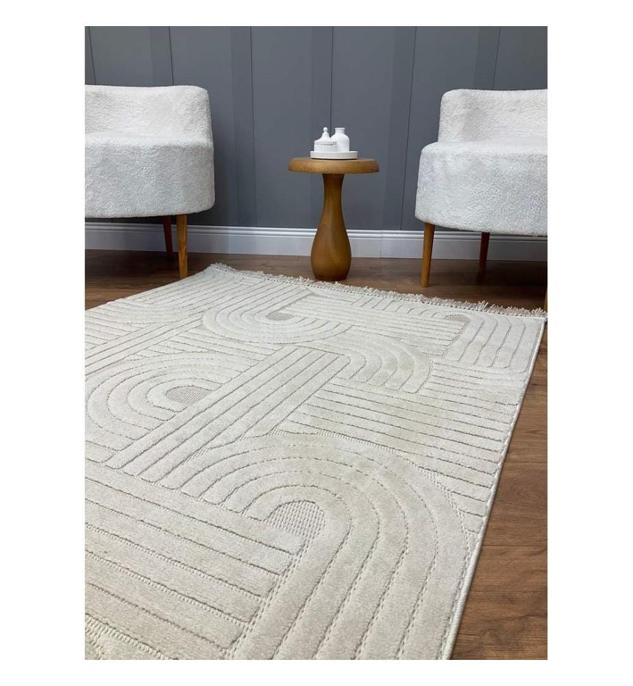 Tappeto, Beige, Tappeto fatto a macchina, 100 x 300 cm