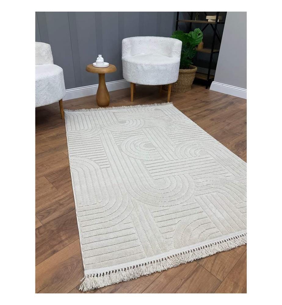 Moquette, beige, faite à la machine, 200 x 290 cm