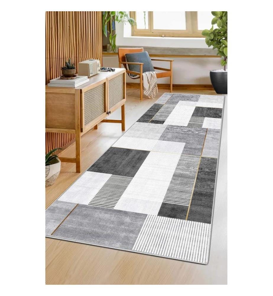 Tappeto, 160 x 230, grigio, 100% POLIESTERE